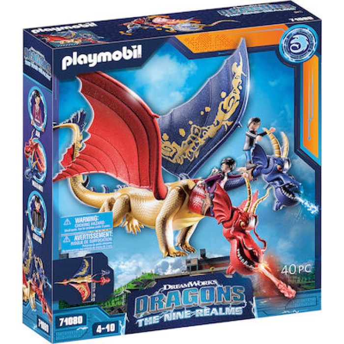 Playmobil Dragons The Nine Realms - Οι Wu & Wei με την Jun για 4-10 ετών