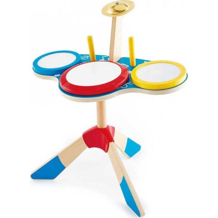 Hape Early Melodies Ξύλινα Drums Set Rock & Rhythm Band