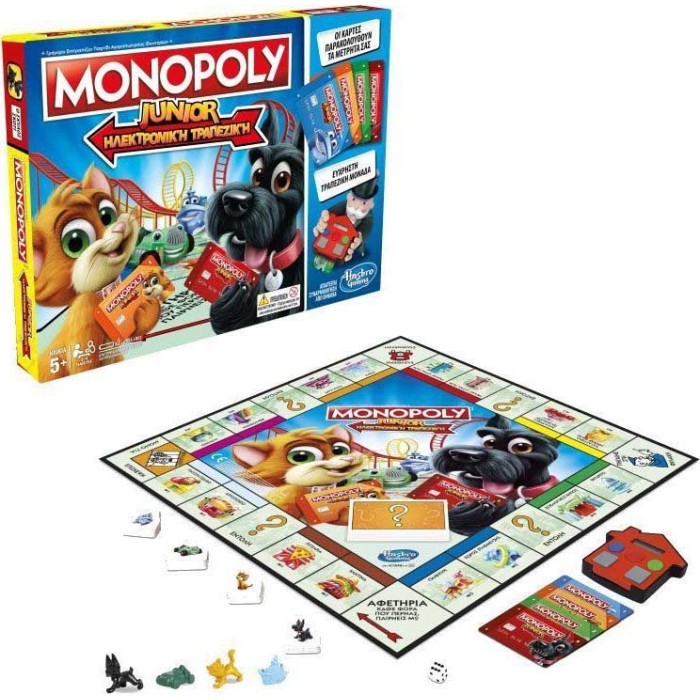 Hasbro Επιτραπέζιο Παιχνίδι Monopoly Junior Electronic Banking για 2-4 Παίκτες 5+ Ετών