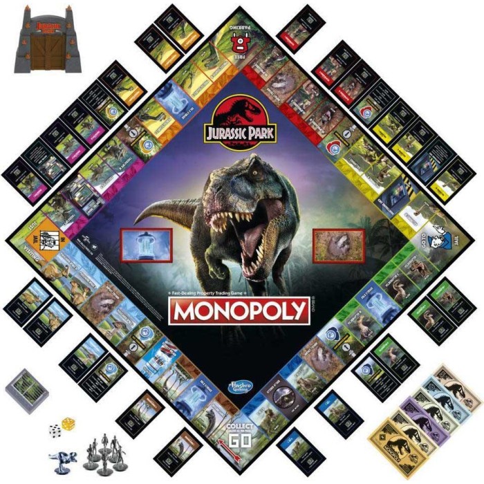 Hasbro Επιτραπέζιο Παιχνίδι Monopoly: Jurassic Park για 2-6 Παίκτες 8+ Ετών
