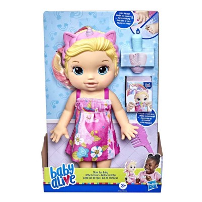 Hasbro Baby Alive Glam Spa Baby Blonde για 3+ Ετών 32εκ.