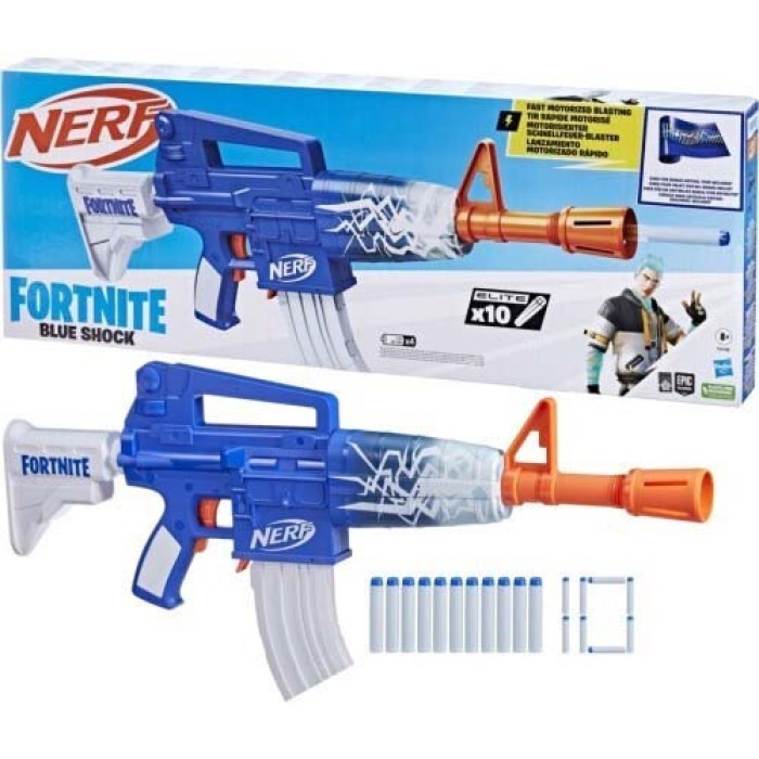 Nerf Εκτοξευτής Rad Ar Blue Shock Fortnite για 8+ Ετών