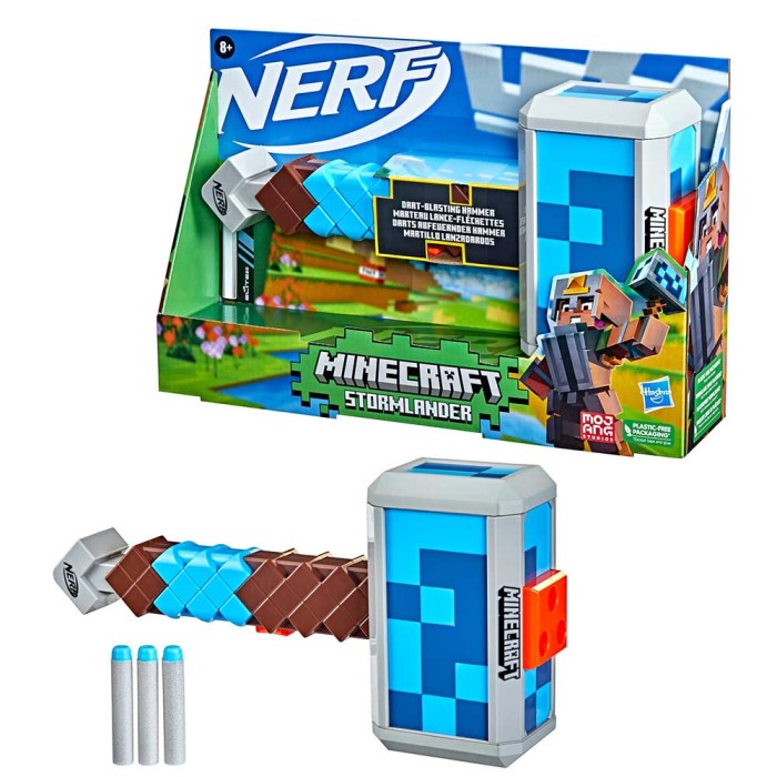 Nerf Εκτοξευτής Stormlander Minecraft για 8+ Ετών