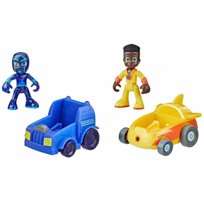 Hasbro Παιχνίδι Μινιατούρα PJ Masks PJ Masks Heroes vs. Villains Battle Racers Newton Star vs Night Ninja για 3+ Ετών