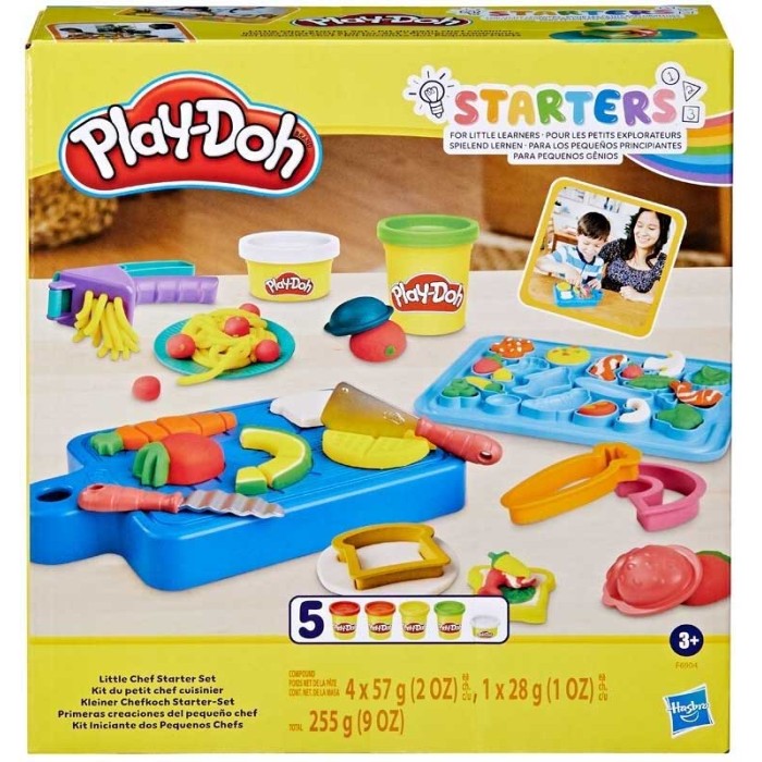 Hasbro Play-Doh Πλαστελίνη - Παιχνίδι Chef Starter Set για 3+ Ετών, 5τμχ