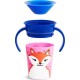 Munchkin Παιδικό Ποτηράκι "Miracle 360° Wildlove Sippy" από Πλαστικό Μπλε