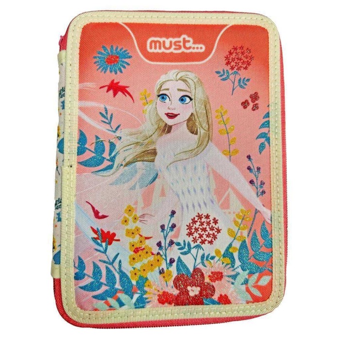 Must Disney Frozen Κασετίνα Γεμάτη με 2 Θήκες Πολύχρωμη 