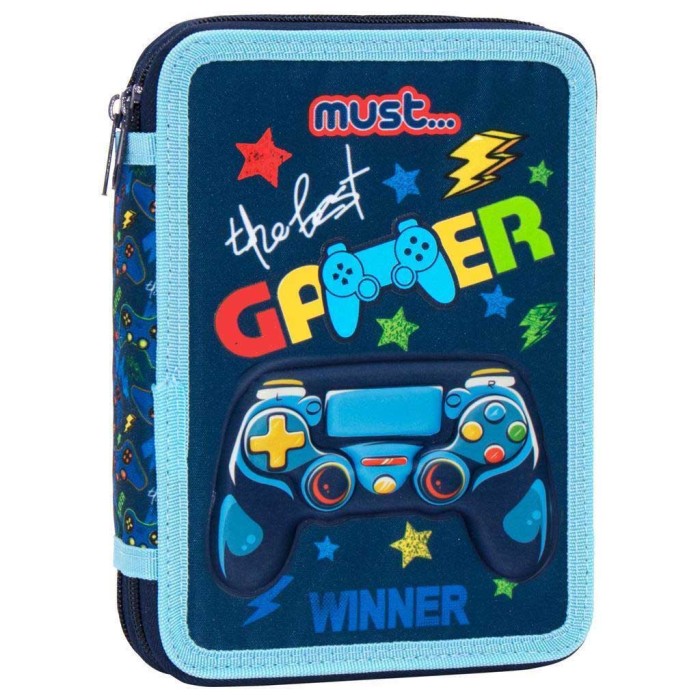 Must The Best Gamer Κασετίνα Γεμάτη με 2 Θήκες 