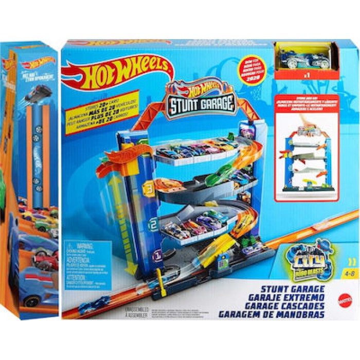 Παιχνιδολαμπάδα Hot Wheels City Γκαράζ για 4+ Ετών Mattel