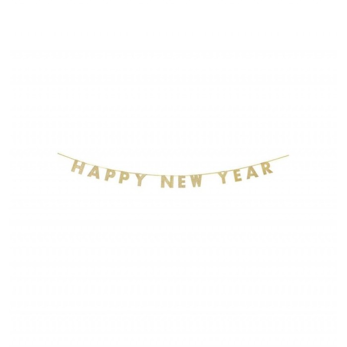 Γιρλάντα Luxe Happy New Year Gold Garland