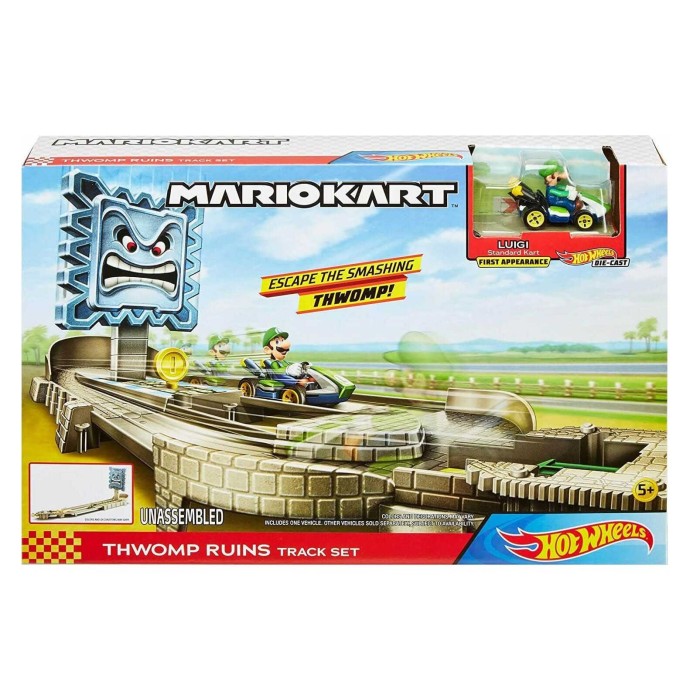 Mattel Πίστα Hot Wheels Mario Kart Thwomp Ruins για 5+ Ετών