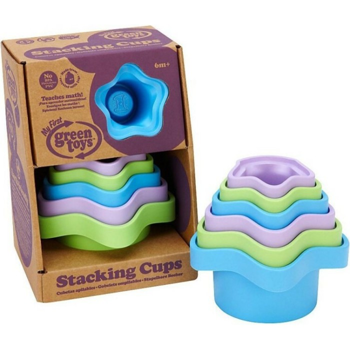 Green Toys Stacking Cups για 6+ Μηνών