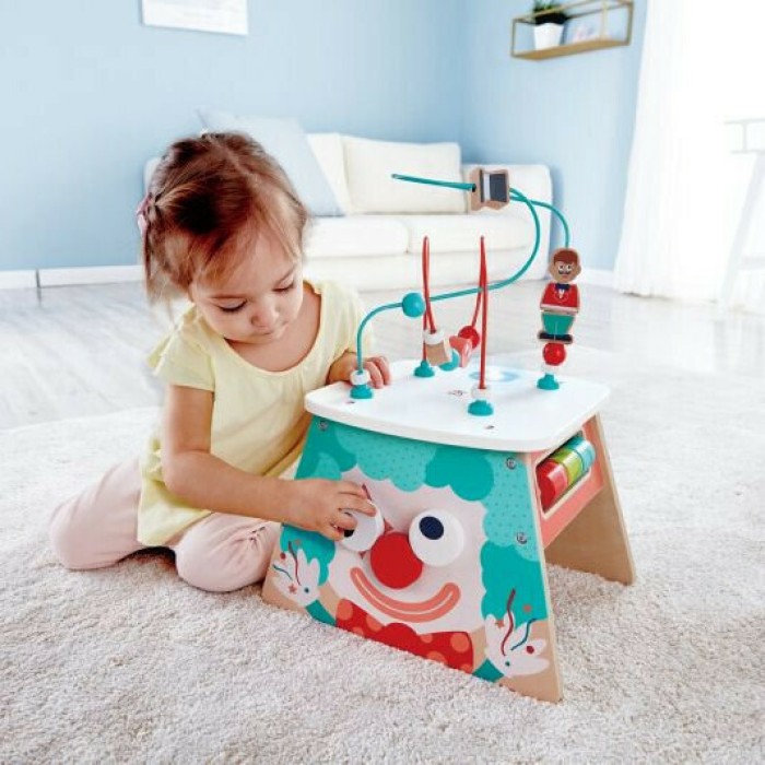 Hape Learning Ξύλινος Κύβος Δραστηριοτήτων Light - Up Circus