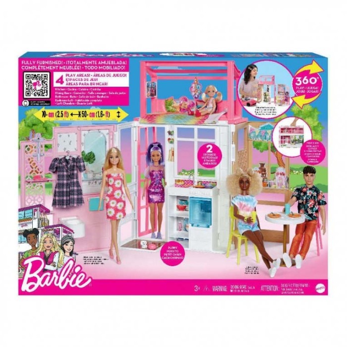 Barbie Βαλιτσάκι Πλαστικό Κουκλόσπιτο