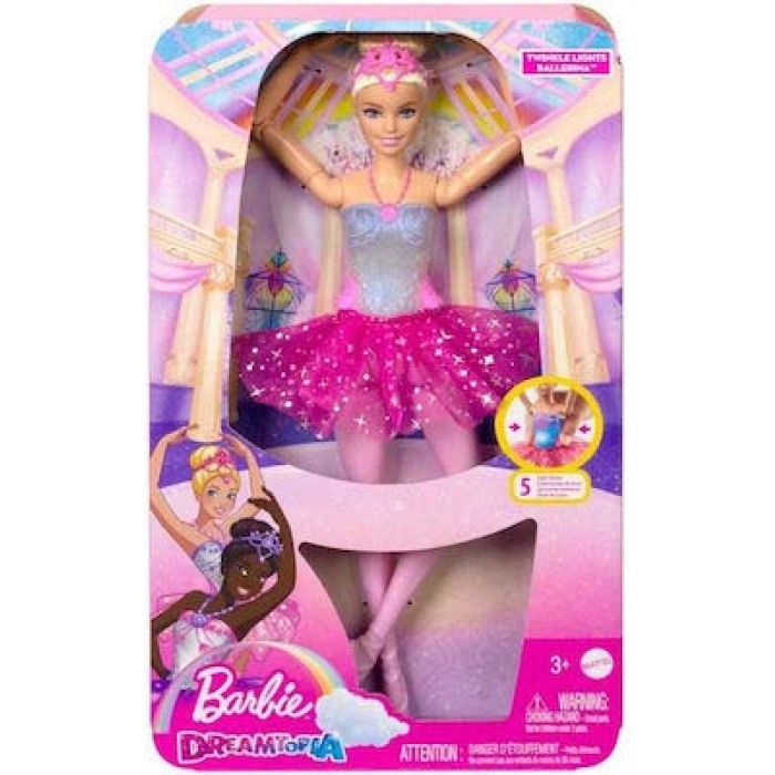 Barbie Κούκλα Dreamtopia Magic Light Ballerina για 3+ Ετών
