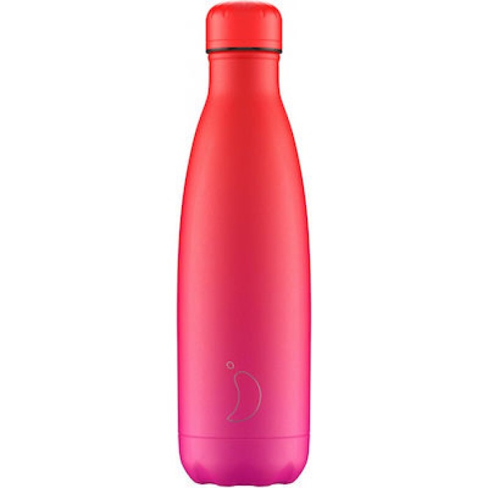 Chilly's Gradient Μπουκάλι Θερμός Hot Pink 500ml
