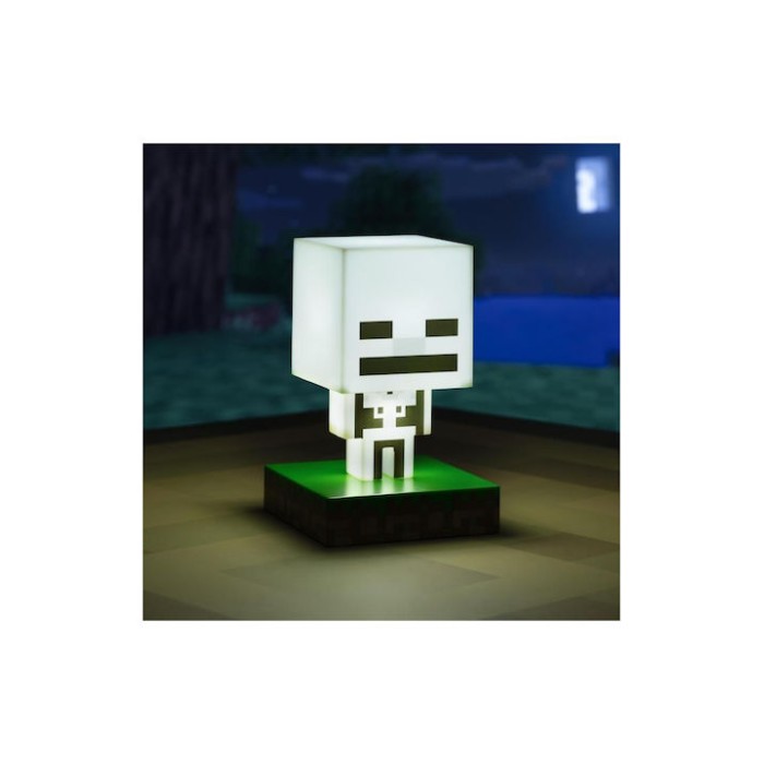 Paladone Παιδικό Διακοσμητικό Φωτιστικό Minecraft Skeleton Γκρι 11εκ.