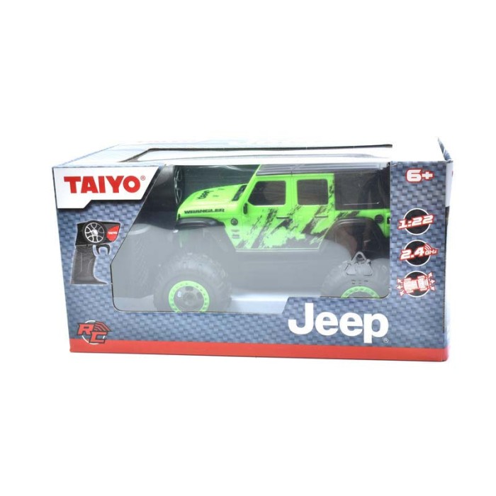 Jeep Wrangler Sahara Unlimited Τηλεκατευθυνόμενο Αυτοκίνητο Πράσινο 1:22