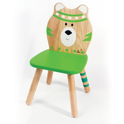 Svoora Παιδική Ξύλινη Καρέκλα Indianimals 'Αρκουδάκι'
