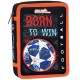 Must Football Born to Win Κασετίνα Γεμάτη με 2 Θήκες σε Μαύρο χρώμα 