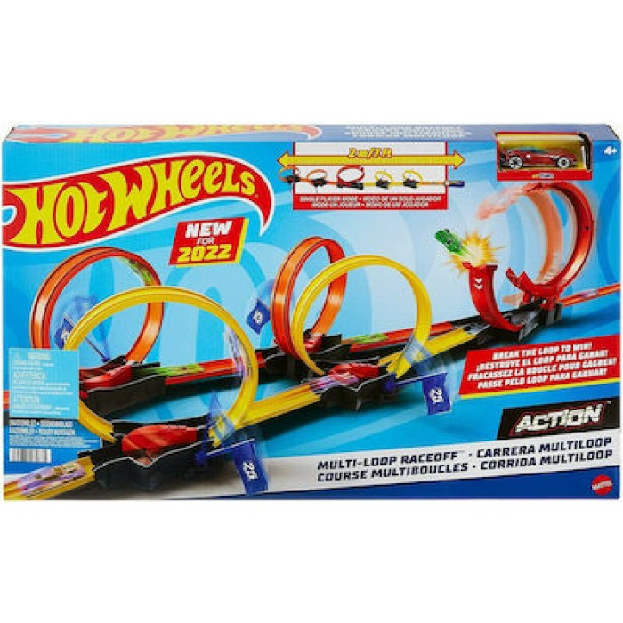 Mattel Πίστα Hot Wheels Multi - Loop Raceoff για 4+ Ετών