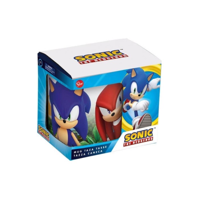Stor Sonic Hedgehog Κούπα Κεραμική Πολύχρωμη 325ml