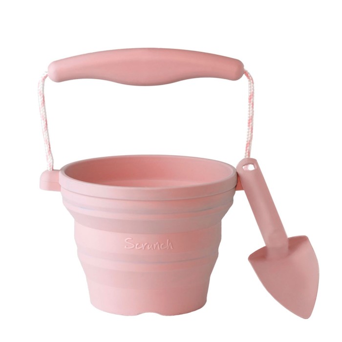 Πτυσσόμενο κουβαδάκι με φτυαράκι ''Dusty Rose''