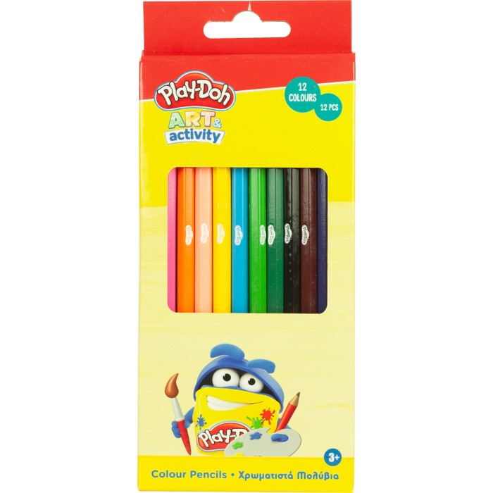 Gim Play-Doh Σετ Ξυλομπογιές 12τμχ