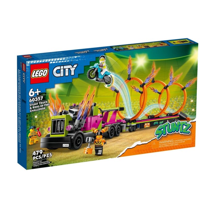 Lego City Stunt Truck & Ring of Fire Challenge για 6+ ετών