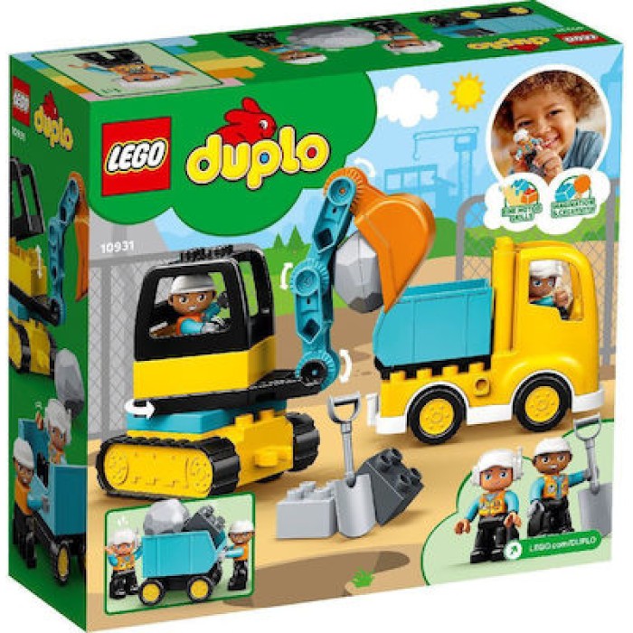 Lego Duplo: Truck & Tracked Excavator για 2+ ετών