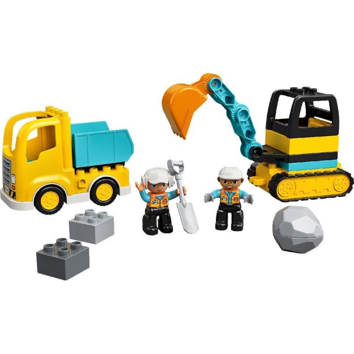 Lego Duplo: Truck & Tracked Excavator για 2+ ετών