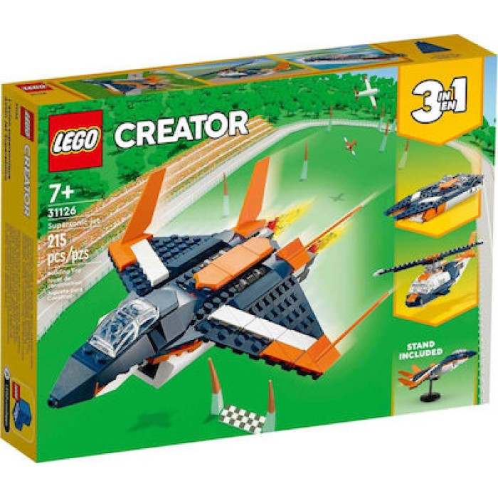 Lego Creator 3-in-1: Supersonic Jet για 7+ ετών