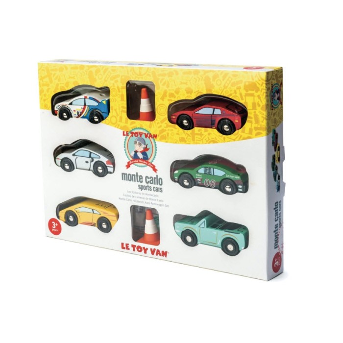 Le Toy Van Σετ έξι σπορ ξύλινα αυτοκίνητα