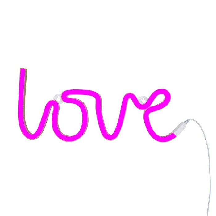 Φωτιστικό Neon "Love" Φούξια A Little Lovely Company
