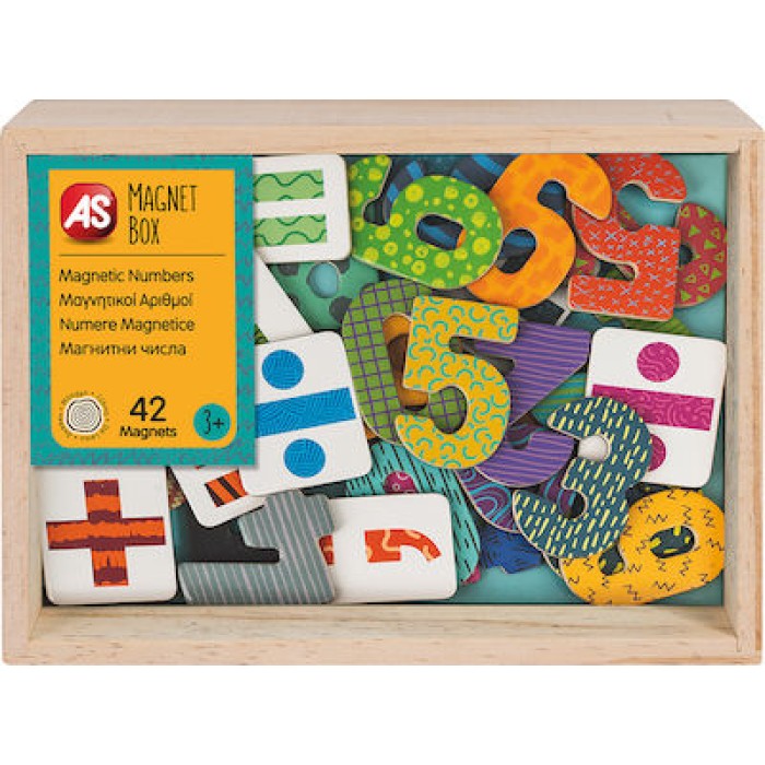Μαγνητικό Παιχνίδι Κατασκευών Wooden Numbers για Παιδιά 3+ Ετών