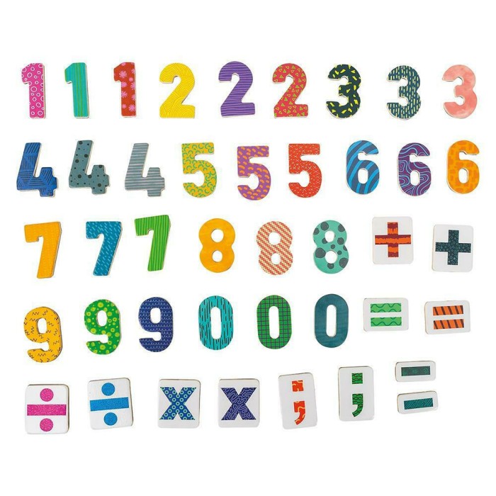 Μαγνητικό Παιχνίδι Κατασκευών Wooden Numbers για Παιδιά 3+ Ετών