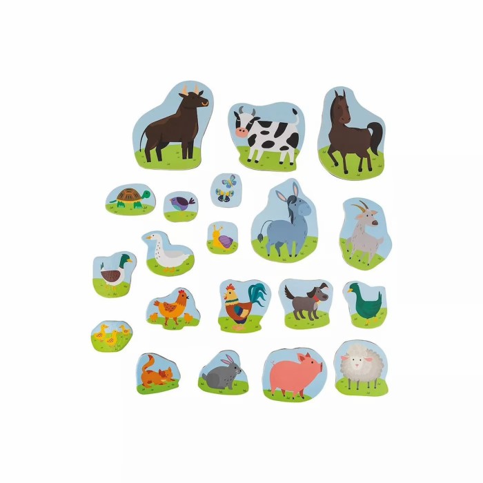 Μαγνητικό Παιχνίδι Κατασκευών Wooden Animals