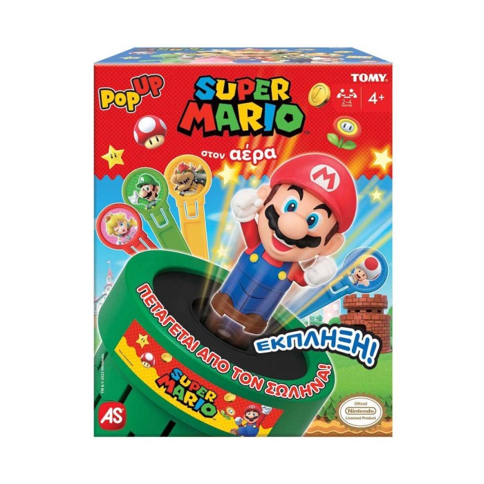 AS Επιτραπέζιο Παιχνίδι Super Mario Pop Up για 2-4 Παίκτες 4+ Ετών