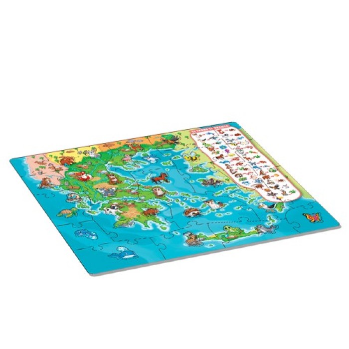 Διαβάζω Και Μαθαίνω | Η Ελλάδα και τα Ζώα της Puzzle 50XL