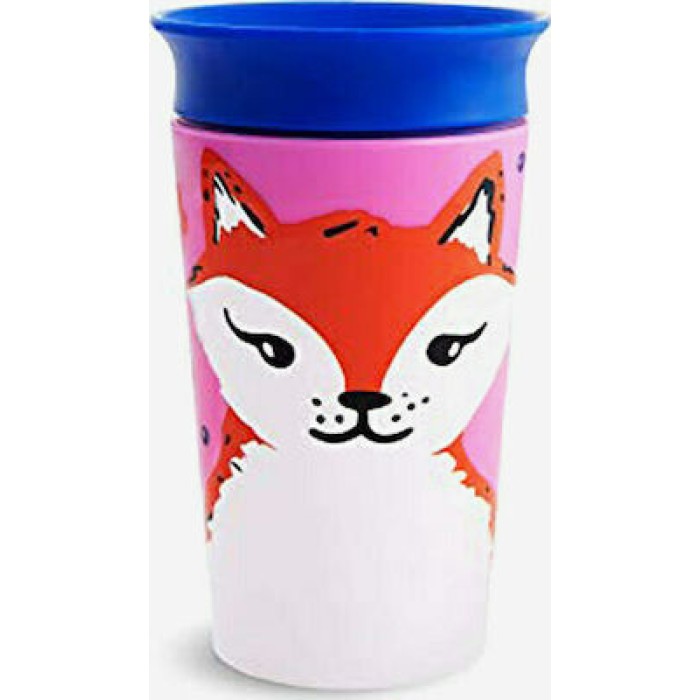 Munchkin Παιδικό Ποτηράκι "Miracle 360° Wildlove Sippy" από Πλαστικό Μπλε 266ml