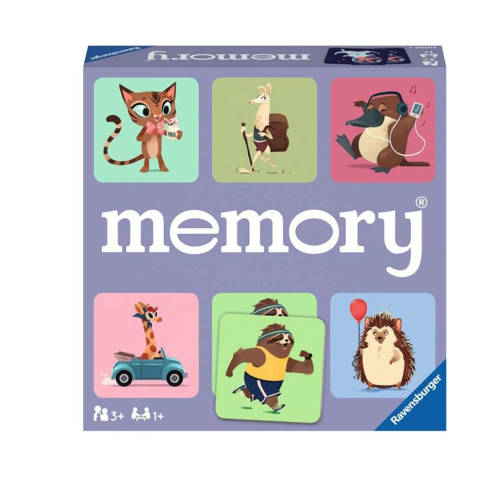 Επιτραπέζιο Παιχνίδι Wild World Of Animals Memory για 1+ Παίκτες 4+ Ετών