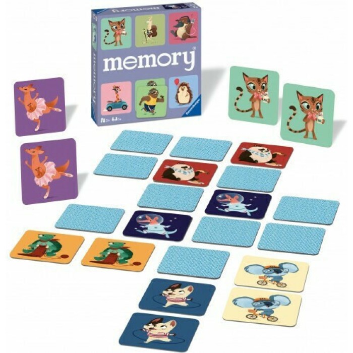 Επιτραπέζιο Παιχνίδι Wild World Of Animals Memory για 1+ Παίκτες 4+ Ετών