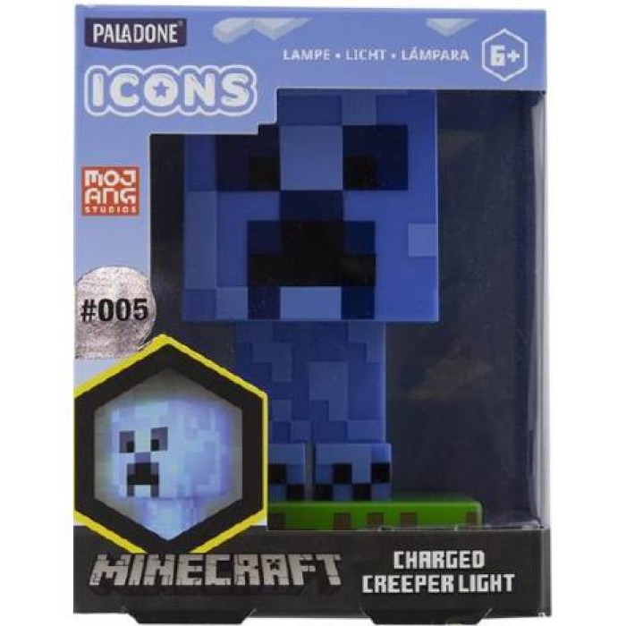 Paladone Παιδικό Διακοσμητικό Φωτιστικό Minecraft Creeper Μπλε 11εκ.