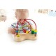 Hape Double Bubble - Περιστρεφόμενο Με Πολύχρωμες Μικρές & Μεγάλες Μπίλιες & Ξύλινη Βάση