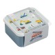 A little lovely company Σετ 4 δοχεία φαγητού Lunch & Snack Box "Vehicles" 