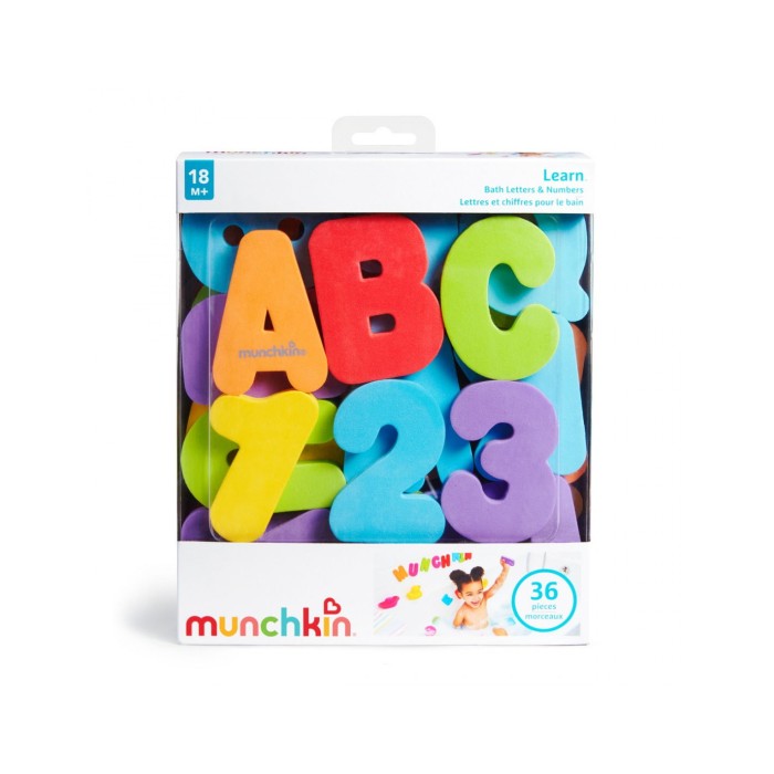 Munchkin Παιχνίδι Μπάνιου Γράμματα και Αριθμούς