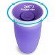 Munchkin Παιδικό Ποτηράκι "Miracle 360°" από Πλαστικό Μωβ 296ml