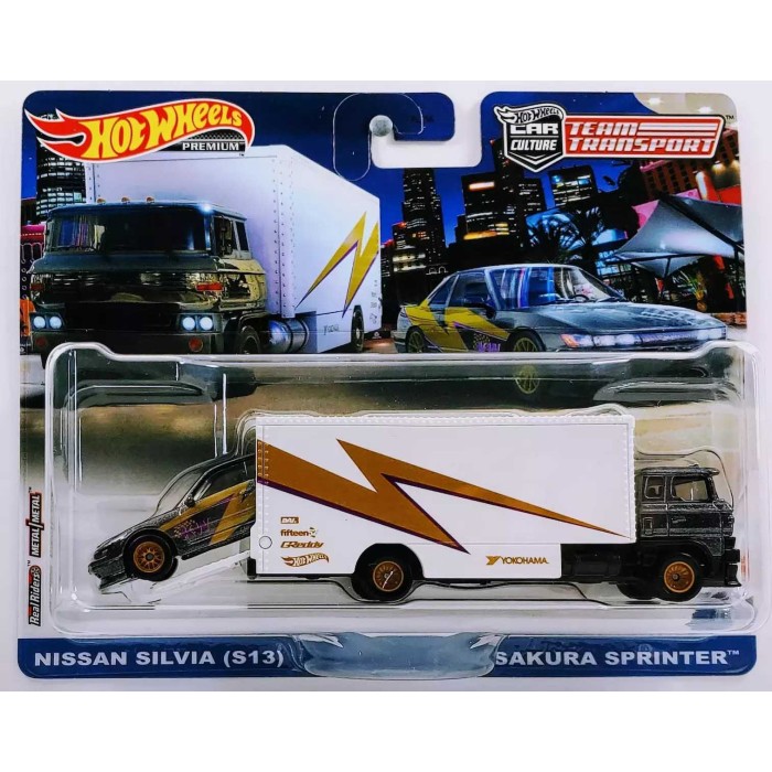 Σετ με Φορτηγό Hot Wheels Premium Nissan Silvia
