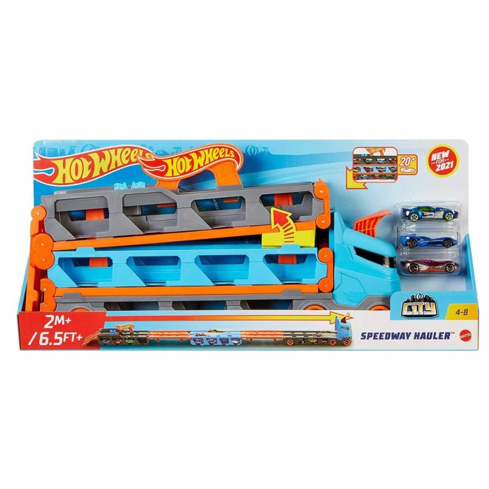 Mattel Σετ Φορτηγό Hot Wheels Speedway Hauler για 4+ Ετών
