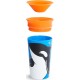 Munchkin Παιδικό Ποτηράκι "Miracle 360° Wildlove Sippy" από Πλαστικό Μπλε 266ml